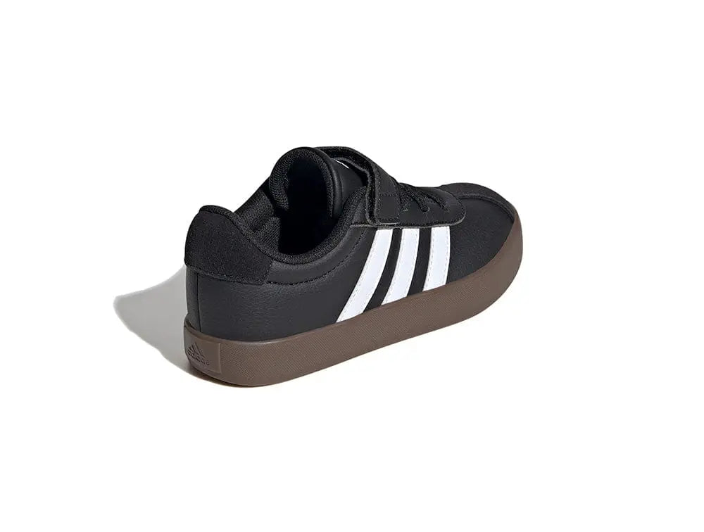 Zapatilla Adidas Vl Court 3.0 Niños Negro - Blanco