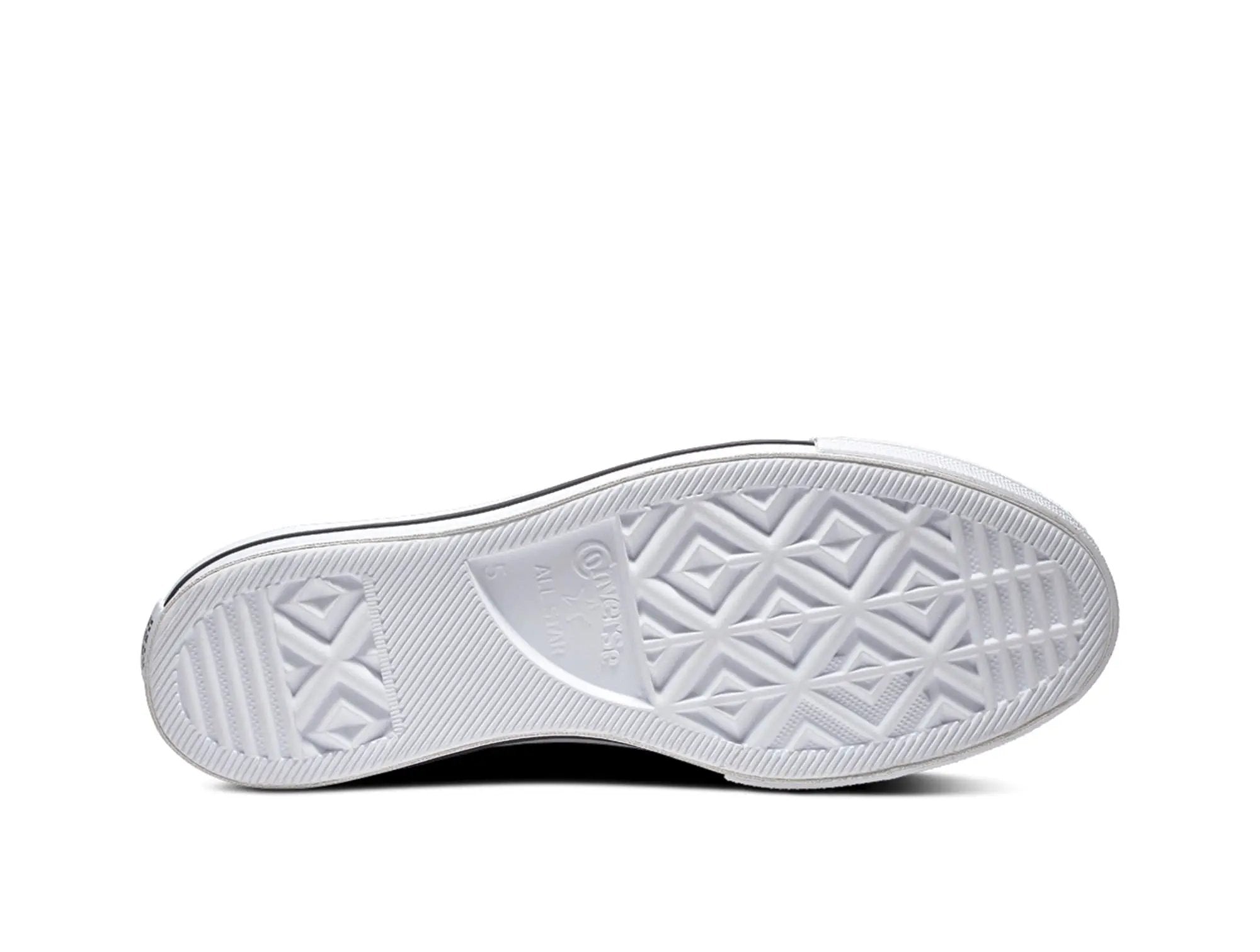 Zapatilla Converse Chuck Taylor Plataforma Cuero Hi Mujer Blanco