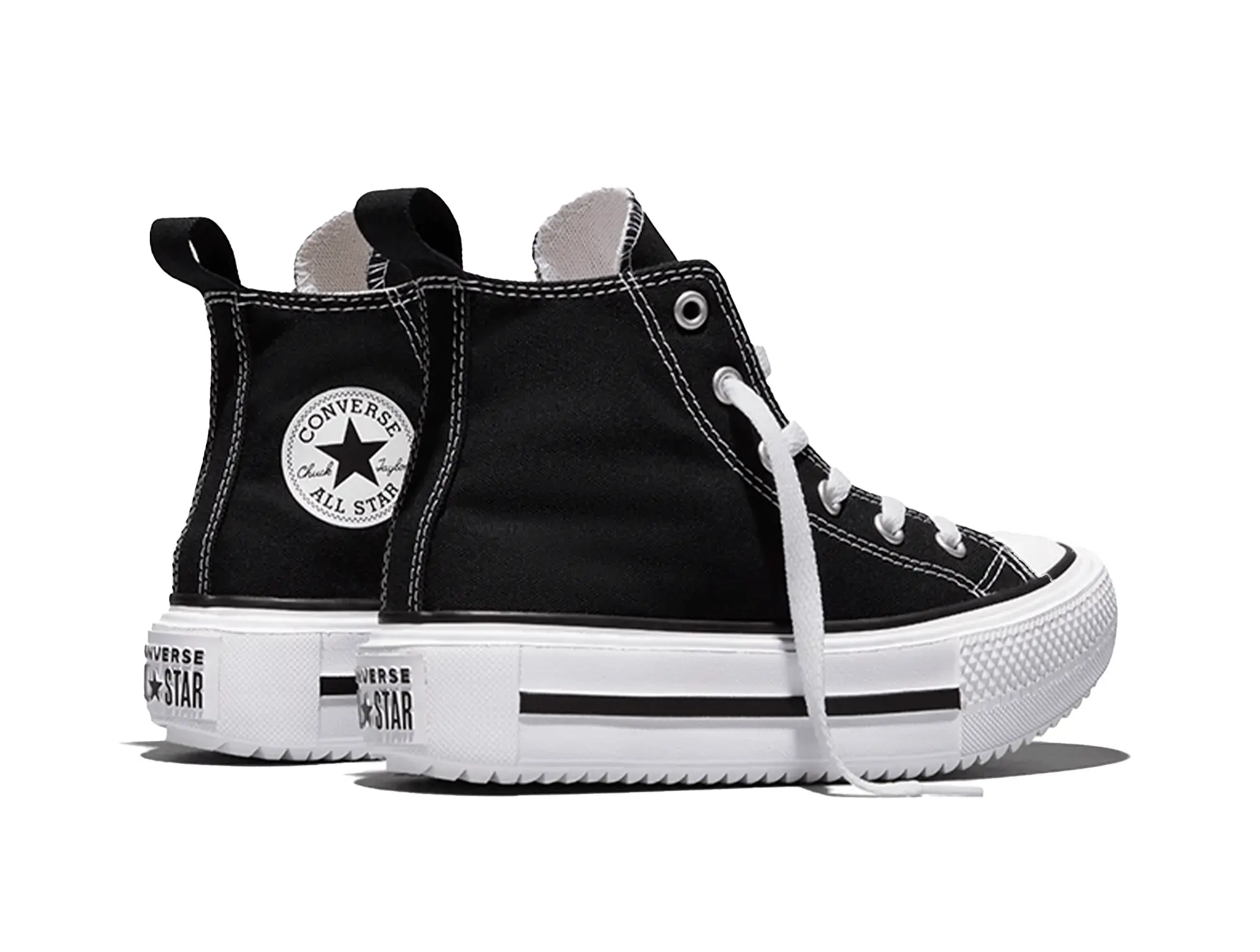 Zapatilla Converse Double Stack Niños Negro