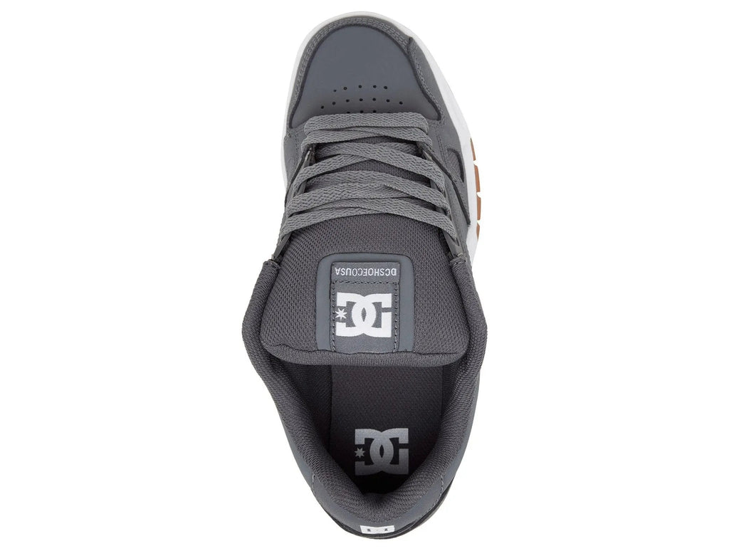 Zapatilla DC Stag Hombre Gris - Suela Blanca - Gum