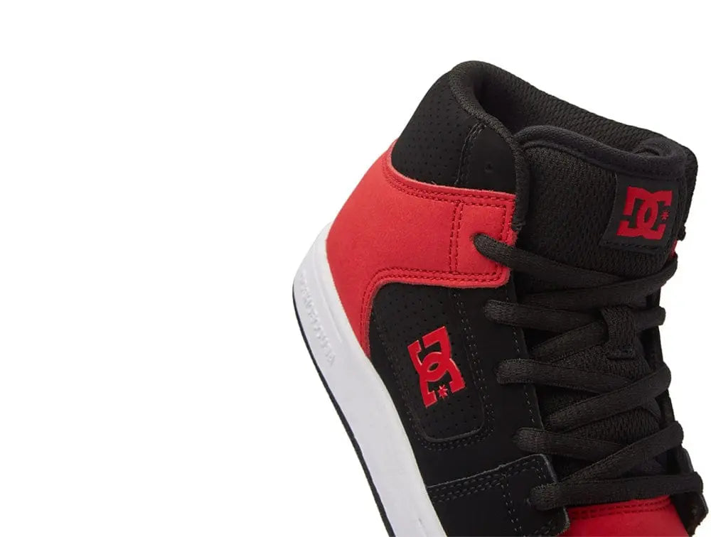 Zapatilla Dc Manteca 4 HI Niños Rojo Negro Blanco