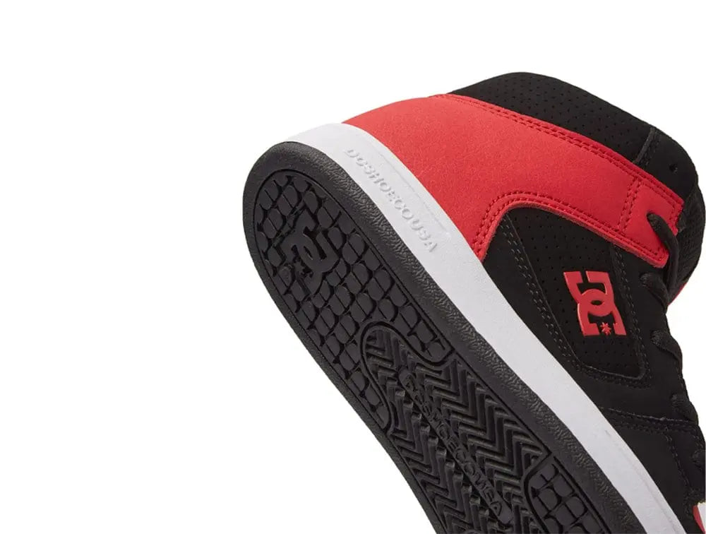 Zapatilla Dc Manteca 4 HI Niños Rojo Negro Blanco