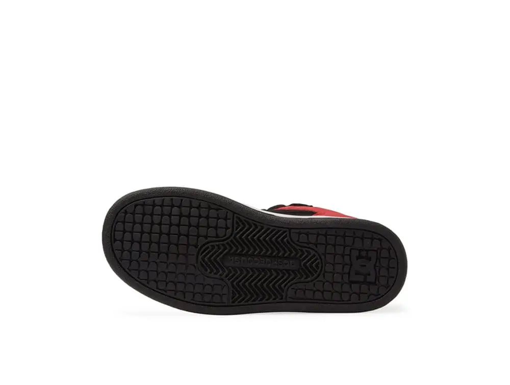 Zapatilla Dc Manteca 4 HI Niños Rojo Negro Blanco
