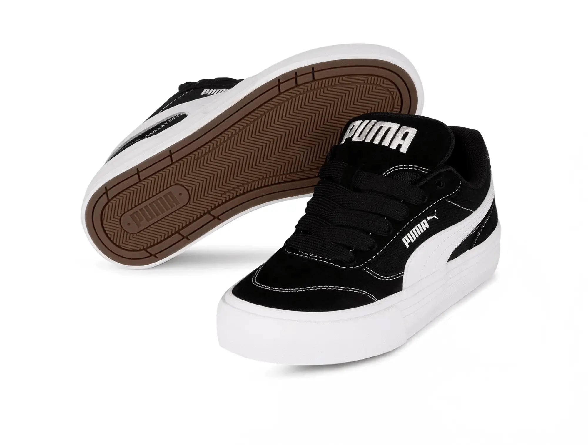 Zapatilla Puma Cc Park Vulc Cadete Negro