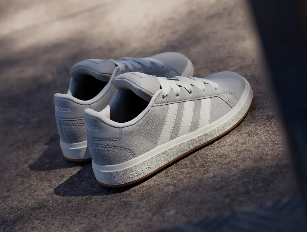 Zapatillas Adidas Grand Court 00S Sue Niños Gris