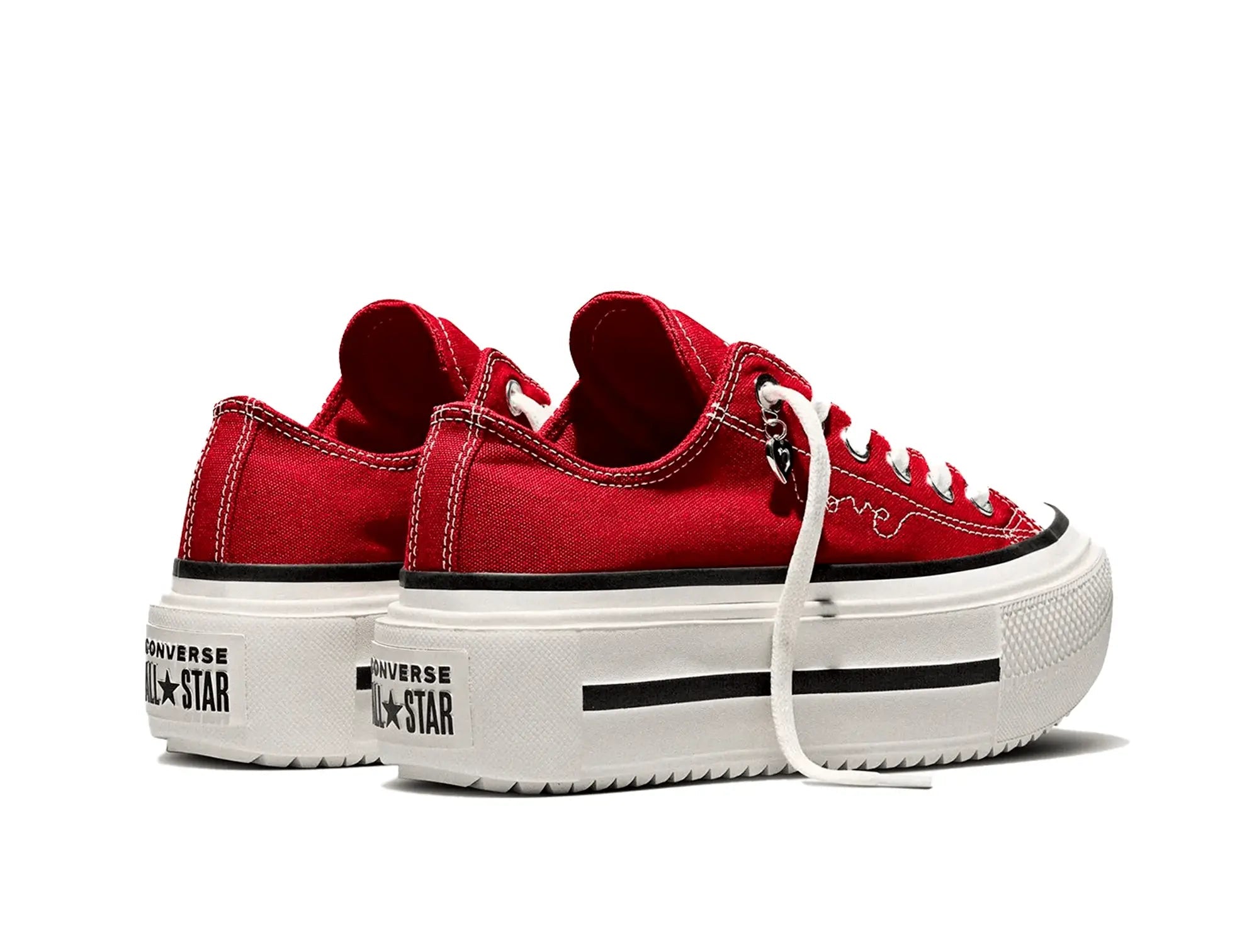Zapatillas Converse Double Stack Hi (San Valentin) Mujer Rojo